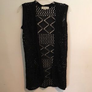 Pink Rose knit shawl